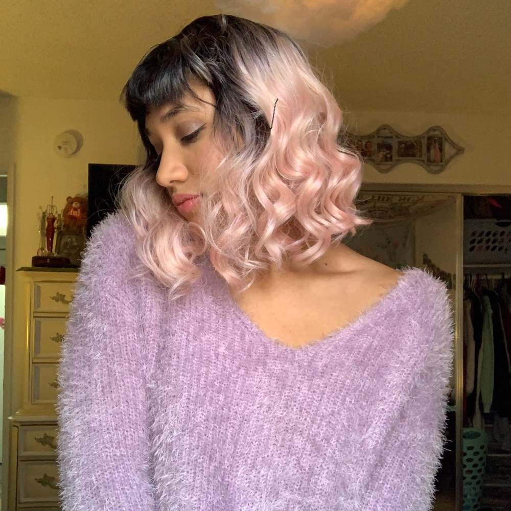 Pink Cotton Candy Ombré Wig!💗